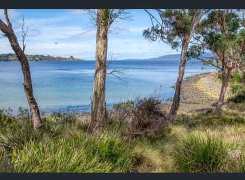 The cove by the Bay House in South Bruny