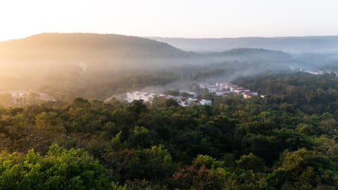 Nearby landmark, Bird's eye view