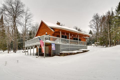 Snowmobile and ATV Trail Access New Hampshire Cabin House in Pittsburg