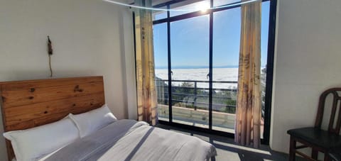 Bed, Natural landscape, View (from property/room), Balcony/Terrace, Bedroom