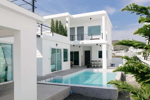 Property building, Patio, Day, View (from property/room), Balcony/Terrace, Pool view, Swimming pool