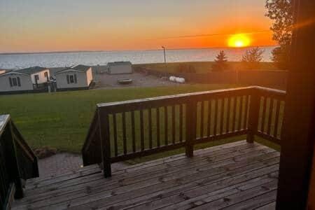 Natural landscape, Balcony/Terrace, Sunset