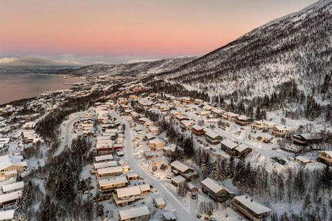 Property building, Day, Neighbourhood, Bird's eye view, Winter, City view, Mountain view, Street view