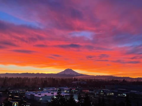 Natural landscape, Mountain view, Sunrise