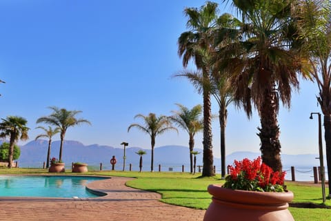 Day, Natural landscape, Lake view, Mountain view, Pool view, Swimming pool