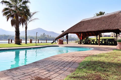 Day, Natural landscape, Lake view, Mountain view, Pool view, Swimming pool