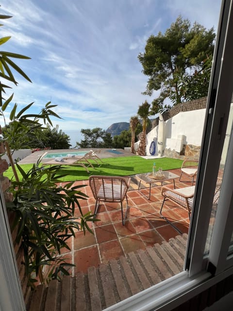 Pool view, sunbed