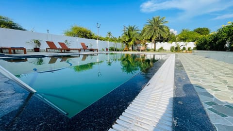 Day, Pool view, sunbed