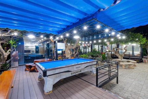 Patio, Night, Billiard, Pool view, Swimming pool