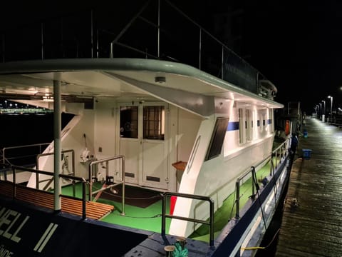 Pension und Hochseefischereibetrieb Docked boat in Zealand