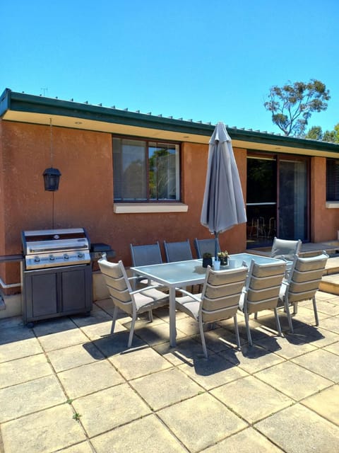 Property building, BBQ facilities, Dining area