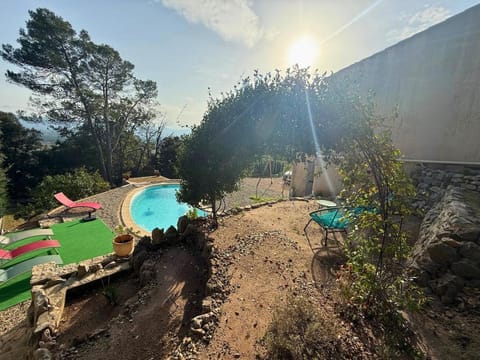 Natural landscape, Pool view, Swimming pool, sunbed