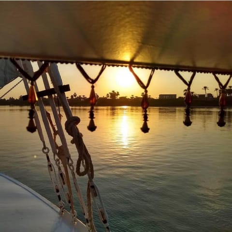 Felucca Nile Wind Docked boat in Luxor Governorate