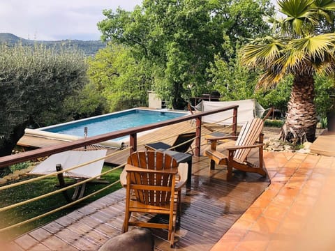 Natural landscape, Pool view, Swimming pool, sunbed