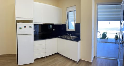 Kitchen or kitchenette, oven, stove