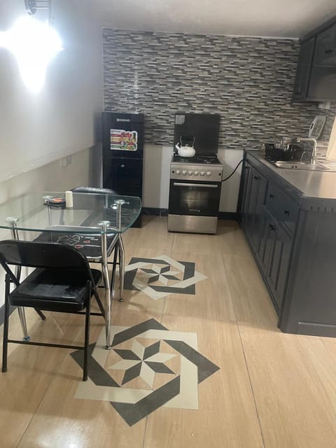 Kitchen or kitchenette, Dining area, oven, stove