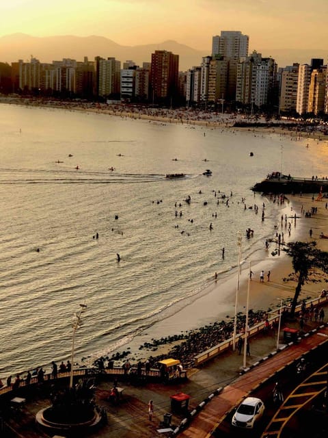 Apartamento Ao lado da praia com vista para o mar Apartment in Santos