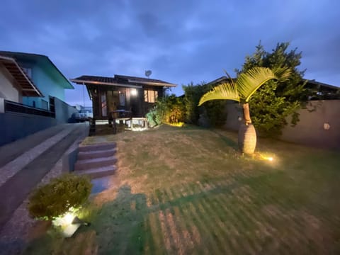 Property building, Night, Garden, Garden view