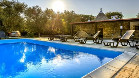 Swimming pool, Swimming pool, Sunset