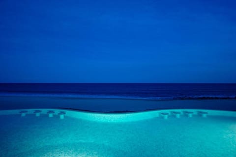 Night, Natural landscape, Beach, Pool view, Sea view, Swimming pool, Swimming pool