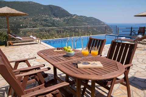 Patio, Pool view, Sea view, Swimming pool