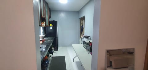 Kitchen or kitchenette, oven