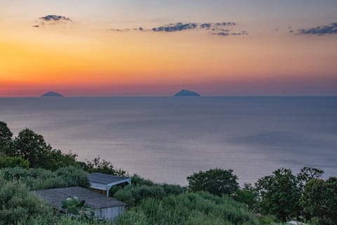 Garden, Sea view, Sunset