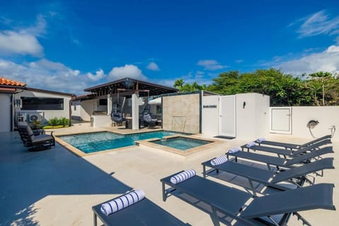 Patio, Day, Pool view, Swimming pool, sunbed