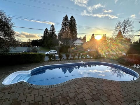 Swimming pool, Sunset