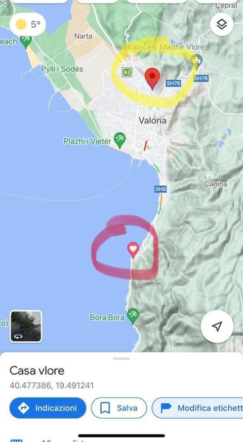 Valona seaside Apartment in Vlorë