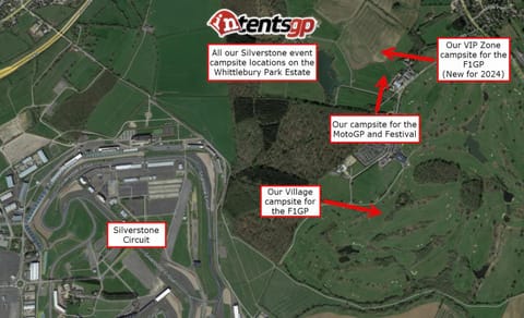Silverstone Glamping and Pre-Pitched Camping with intentsGP Campground/ 
RV Resort in Aylesbury Vale