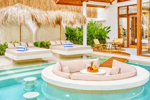 Pool view, sunbed