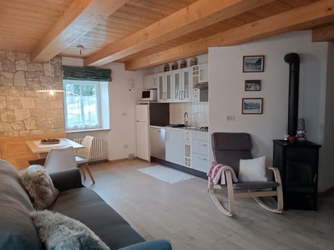 Living room, kitchen