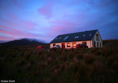 Property building, Facade/entrance, Sunset