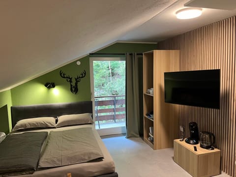 Bed, TV and multimedia, Balcony/Terrace, Photo of the whole room, Bedroom, wardrobe