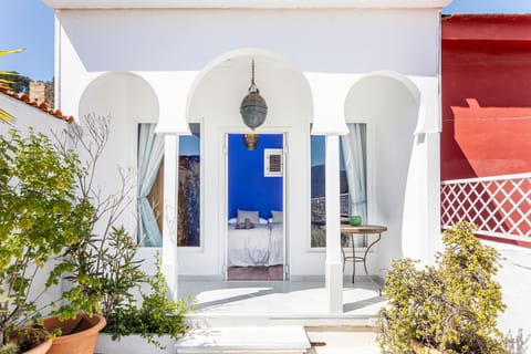 Property building, Patio, Garden, View (from property/room), Bedroom