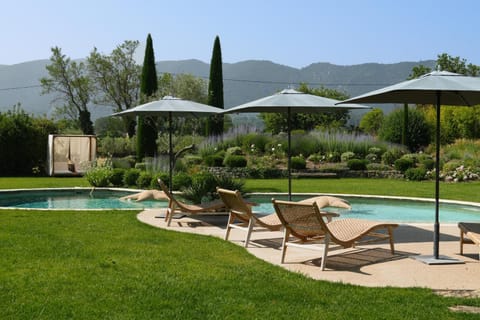 Day, Natural landscape, Garden, Garden view, Mountain view, Pool view, Swimming pool, sunbed