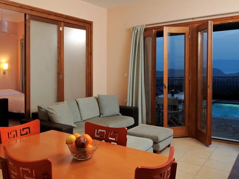 Seating area, Landmark view, Pool view