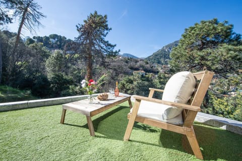 Patio, Natural landscape, Garden view