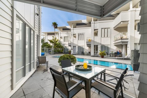 Patio, Pool view