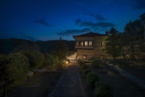 Facade/entrance, Spring, Night, On site