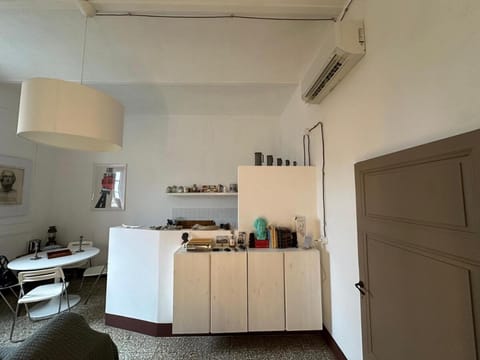 Kitchen or kitchenette, Living room, Dining area, air conditioner