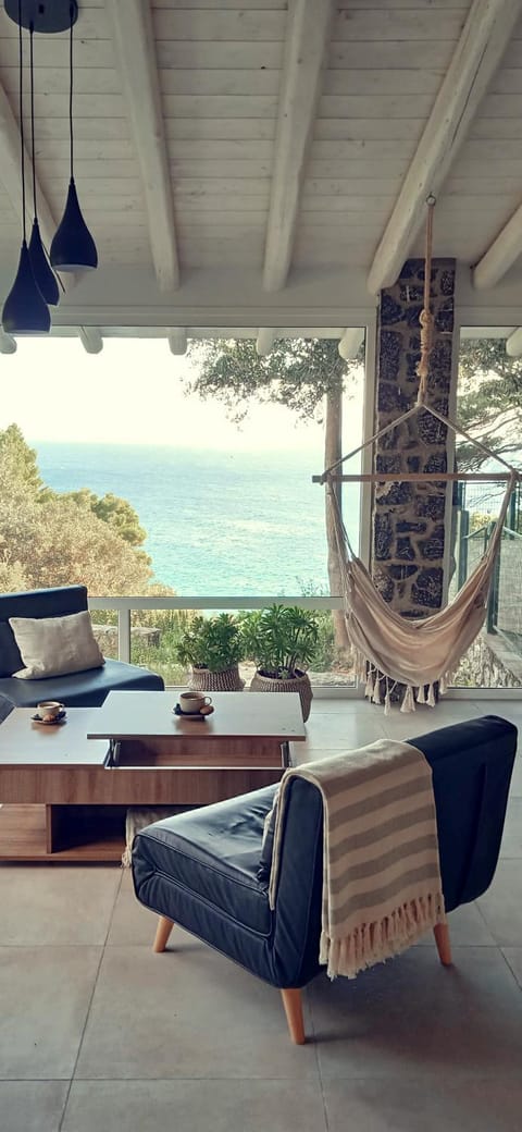 Natural landscape, Living room, Seating area, Sea view
