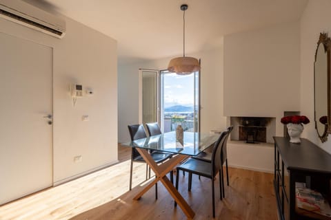 View (from property/room), Balcony/Terrace, Living room, Dining area, air conditioner