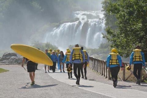 Canoeing, Mountain view