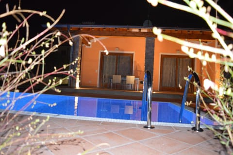 Spring, Night, On site, Garden view, Pool view, Pool view