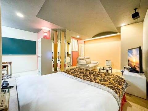 Bed, TV and multimedia, Photo of the whole room, Bedroom
