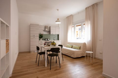 Kitchen or kitchenette, Living room, Dining area