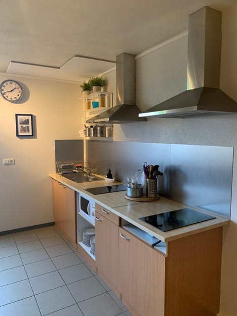 Kitchen or kitchenette, minibar, stove