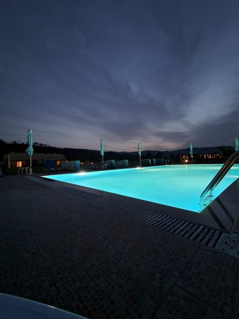 Swimming pool, Sunset